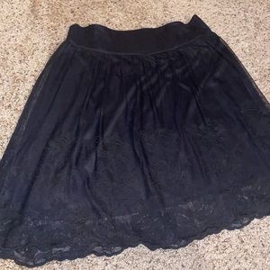 Black sheer top skirt